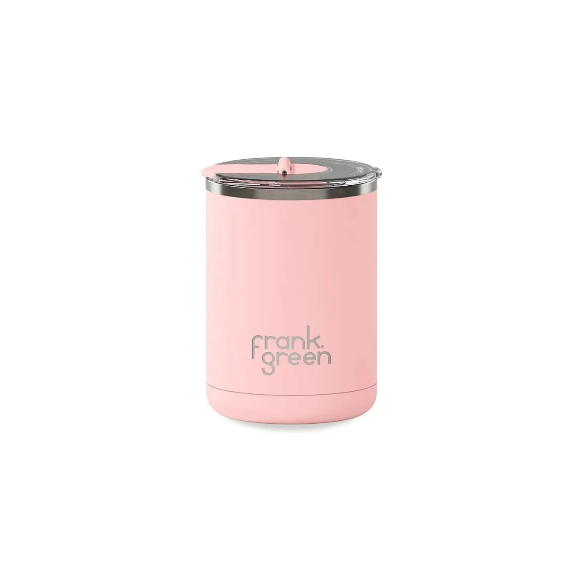 12oz Stainless Steel Ceramic Cup With Hinged Lid Blushed