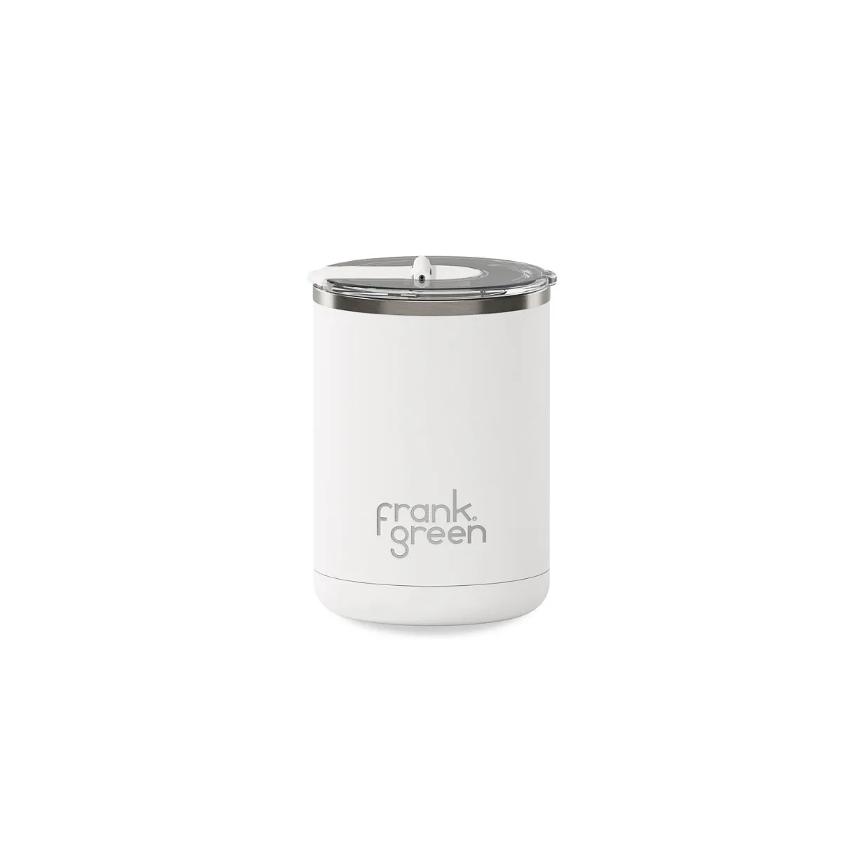 12oz Stainless Steel Ceramic Cup With Hinged Lid Cloud