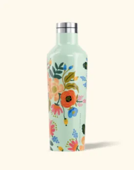 16oz Rifle Paper Co. Mint Floral Canteen
