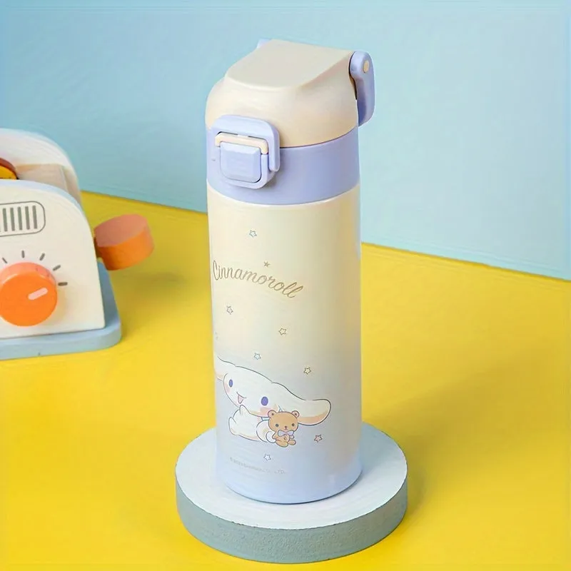 1pc, Vacuum Flask, 13.53oz Insulated Water Bottles, Cinnamoroll Cute Kawaii Travel Thermal Cups, For Hot And Cold Beverages, Summer Winter Drinkware, Gifts
