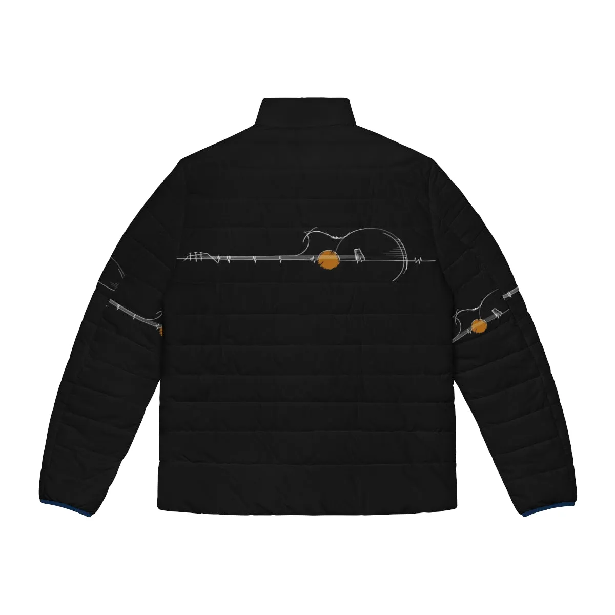 Acoustical Heartbeat Puffer Jacket: Stay Warm and Stylish with this Guitarist-Inspired Outerwear