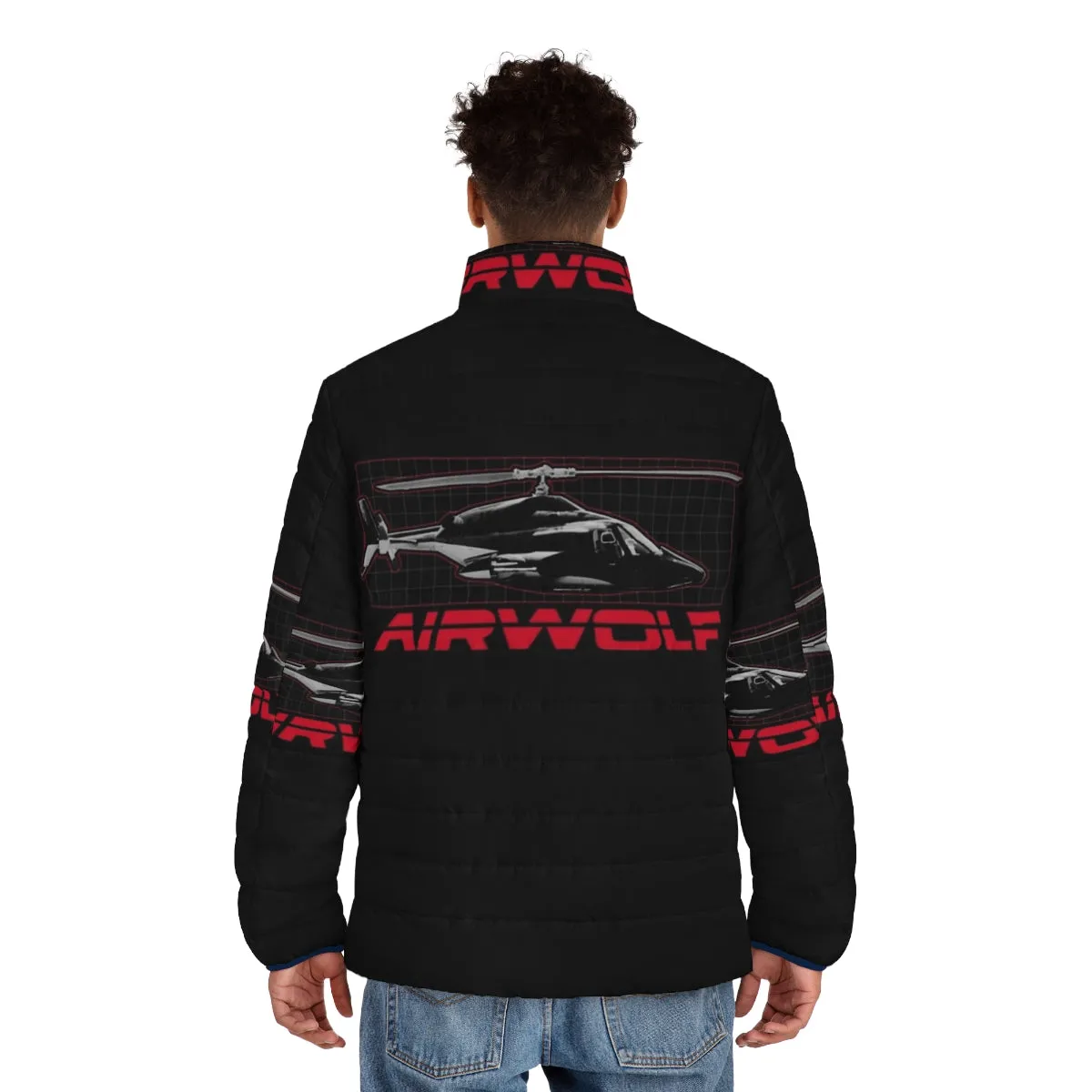 Airwolf Puffer Jacket 2 - Retro 80s TV Show Inspired Outerwear