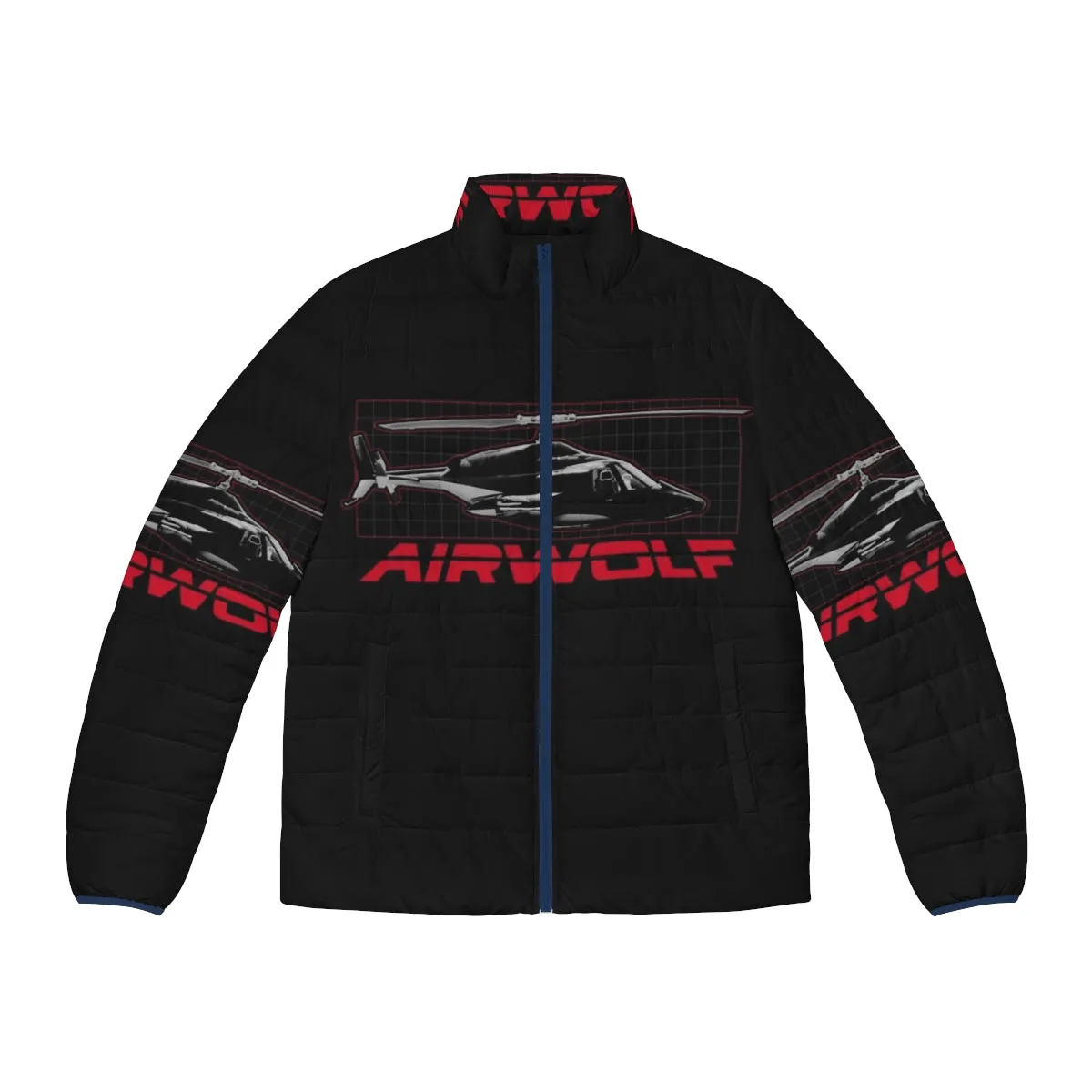 Airwolf Puffer Jacket 2 - Retro 80s TV Show Inspired Outerwear