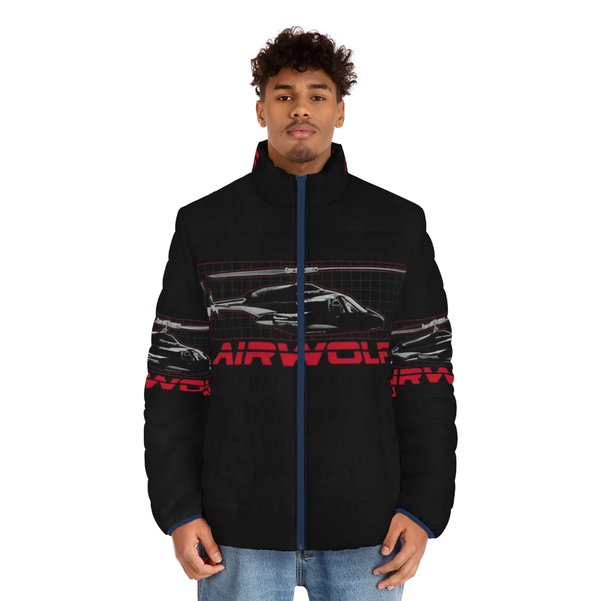 Airwolf Puffer Jacket 2 - Retro 80s TV Show Inspired Outerwear