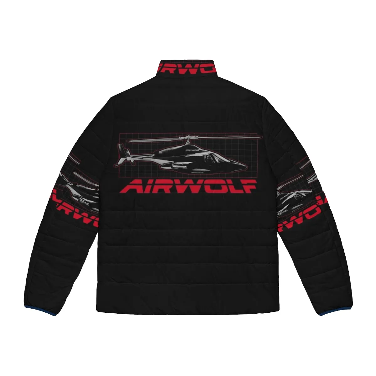 Airwolf Puffer Jacket 2 - Retro 80s TV Show Inspired Outerwear