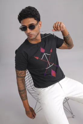 Arch and Aim - Eco Blend Cotton Charcoal Crewneck Half Sleeve Unisex T-shirt