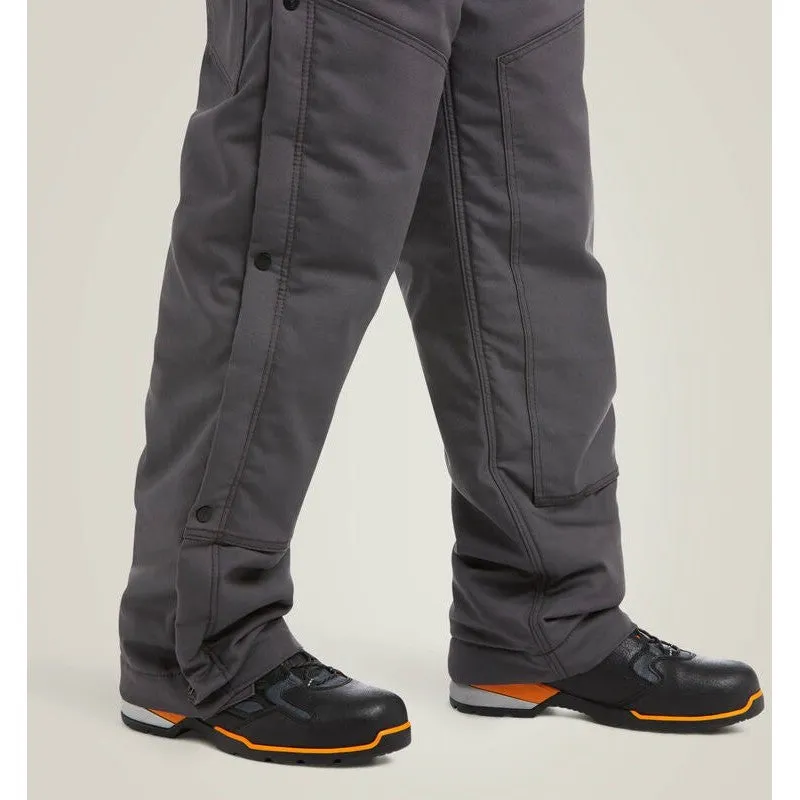 Ariat Men's Rebar DuraCanvas Stretch 110G Insulated Bib Gray - 10036680