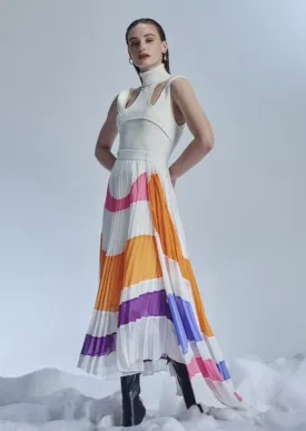 Asymmetrical Pleated Skirt