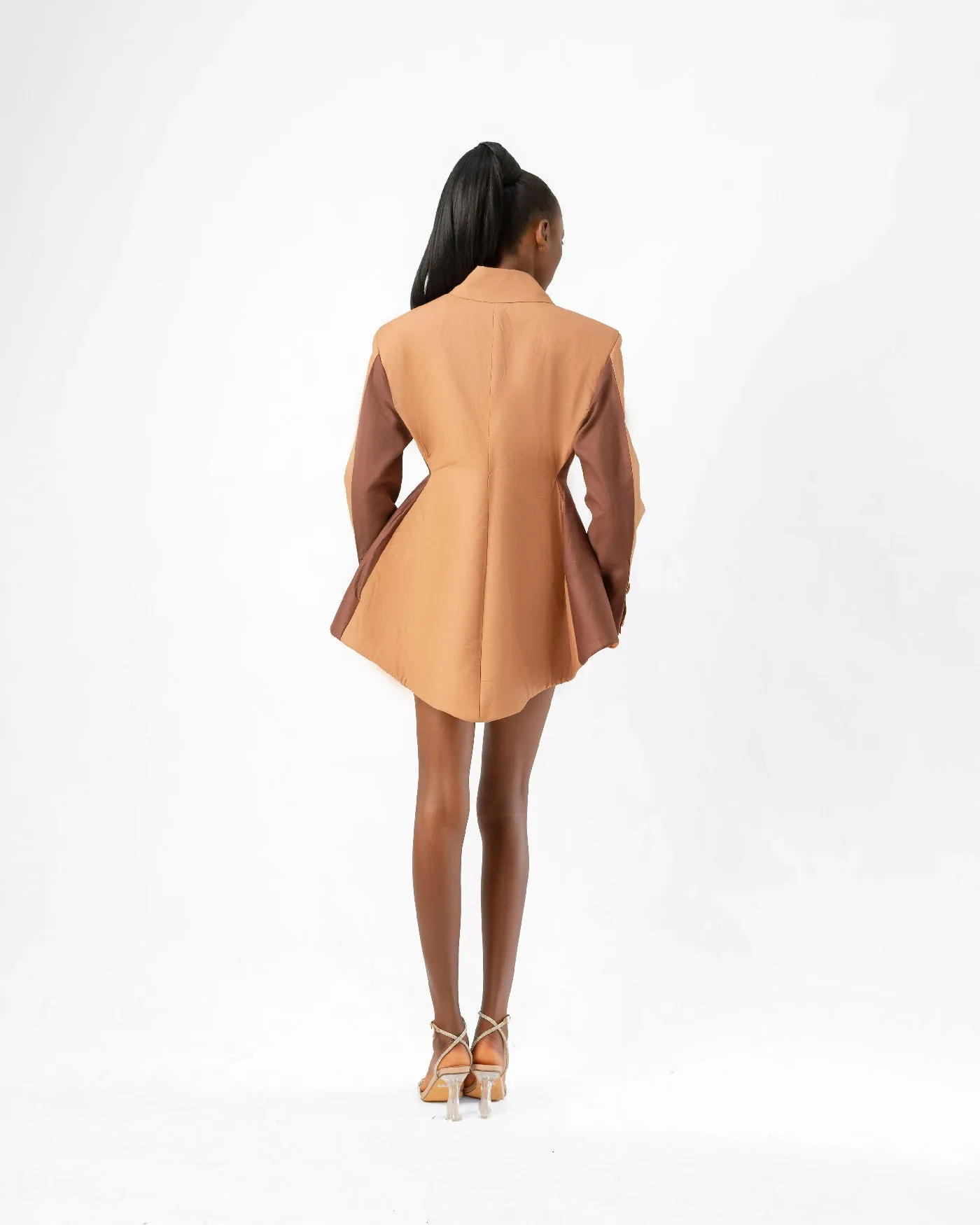 Beige Cotton Blazer