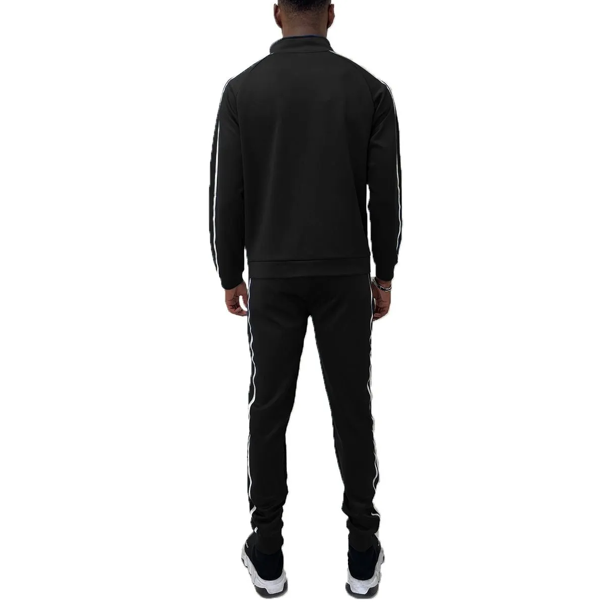 Black Jordan Tape Track Jacket and Jogger Set