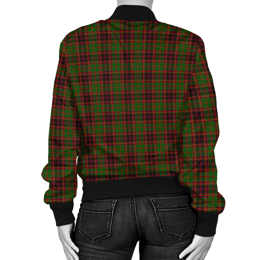 Buchan Tartan Bomber Jacket with Family Crest