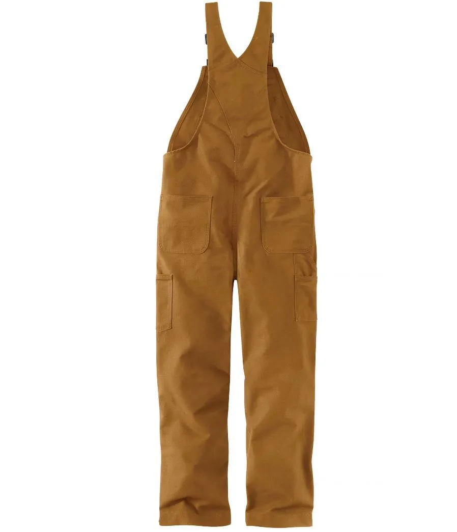 Carhartt, Bib, SKU 101626, FR Cotton, 13oz, Insulated, navy, brown