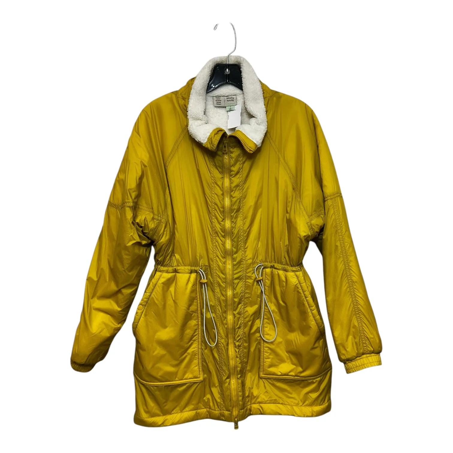 Coat Puffer & Quilted By Saturday/sunday In Yellow, Size: M