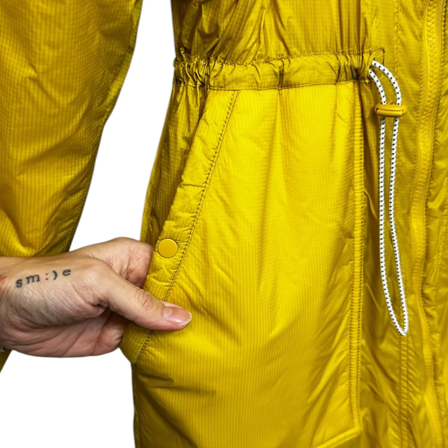Coat Puffer & Quilted By Saturday/sunday In Yellow, Size: M