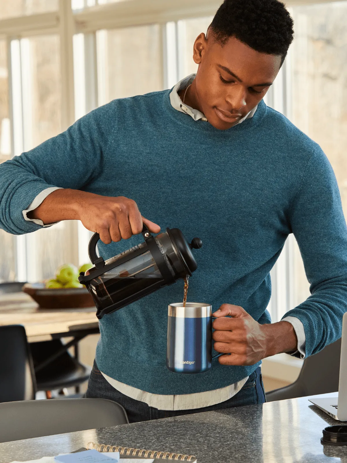 Contigo Insulated Desk Mug 420Ml - Blue