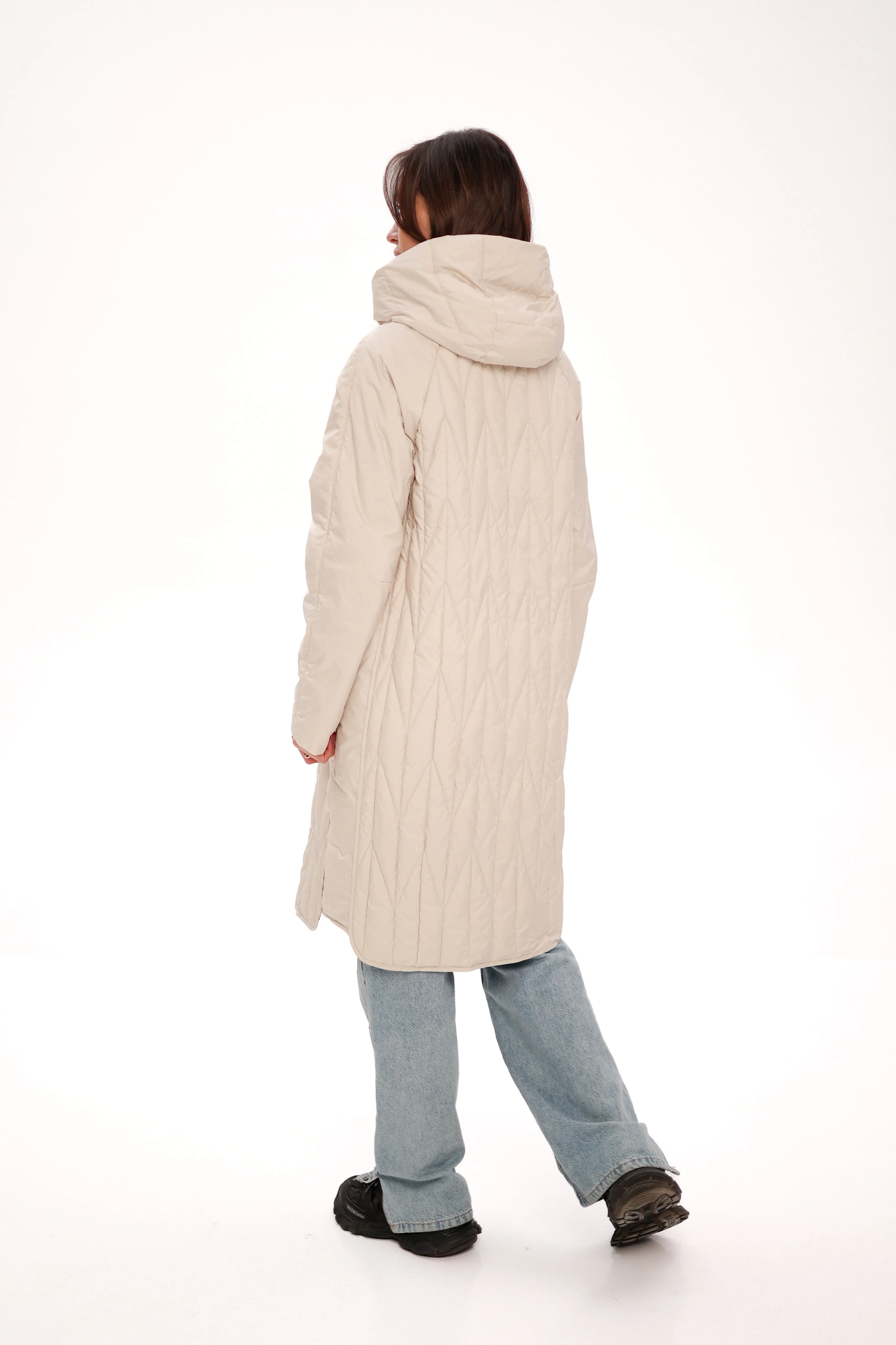 Demi-Season Coat in Ivory