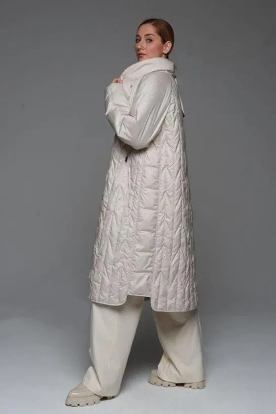 Demi-Season Coat in Ivory