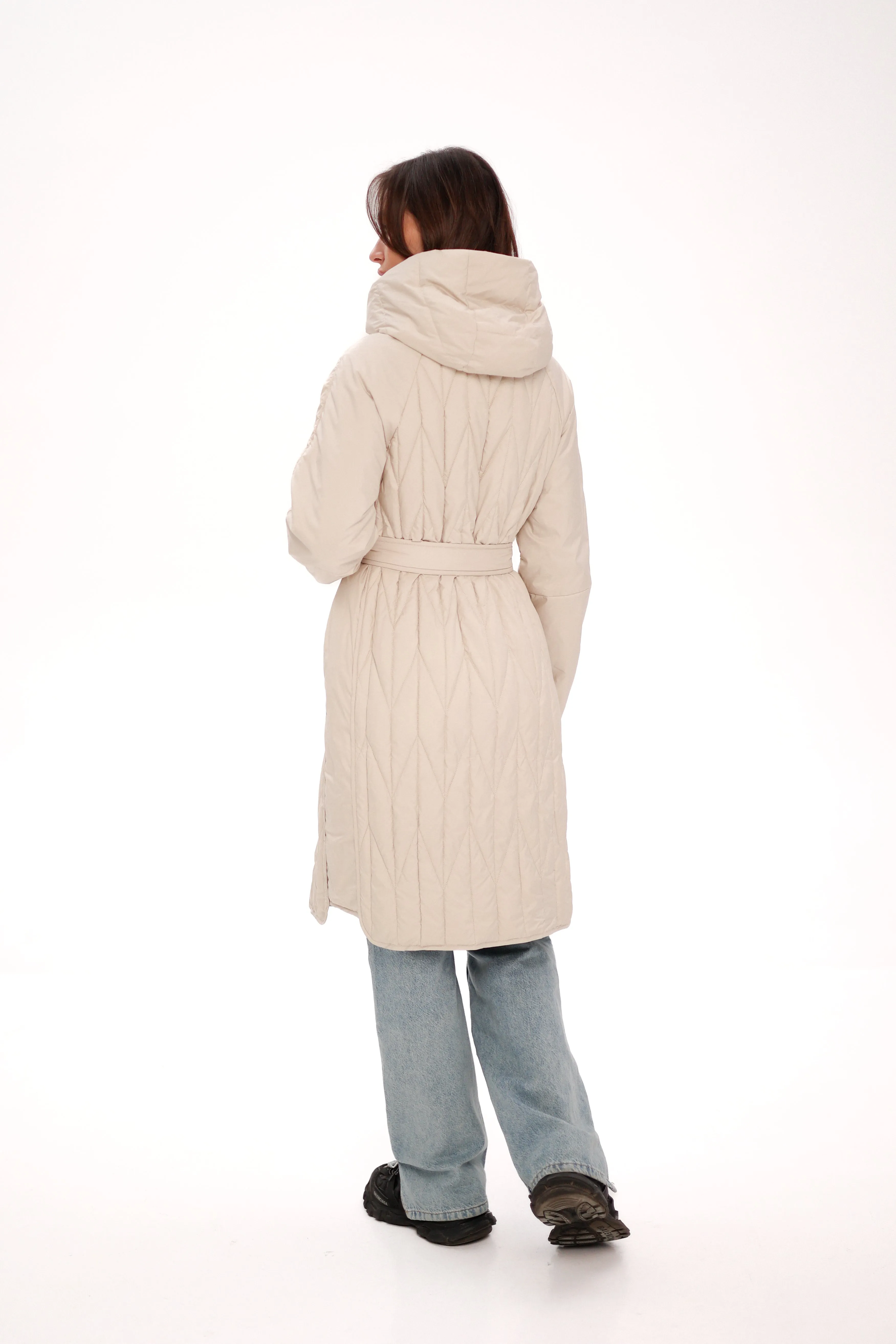 Demi-Season Coat in Ivory