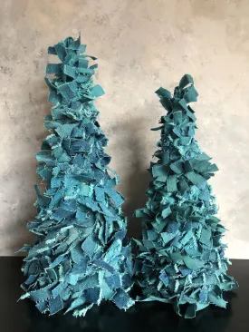 Dyed Denim Fringe Tree