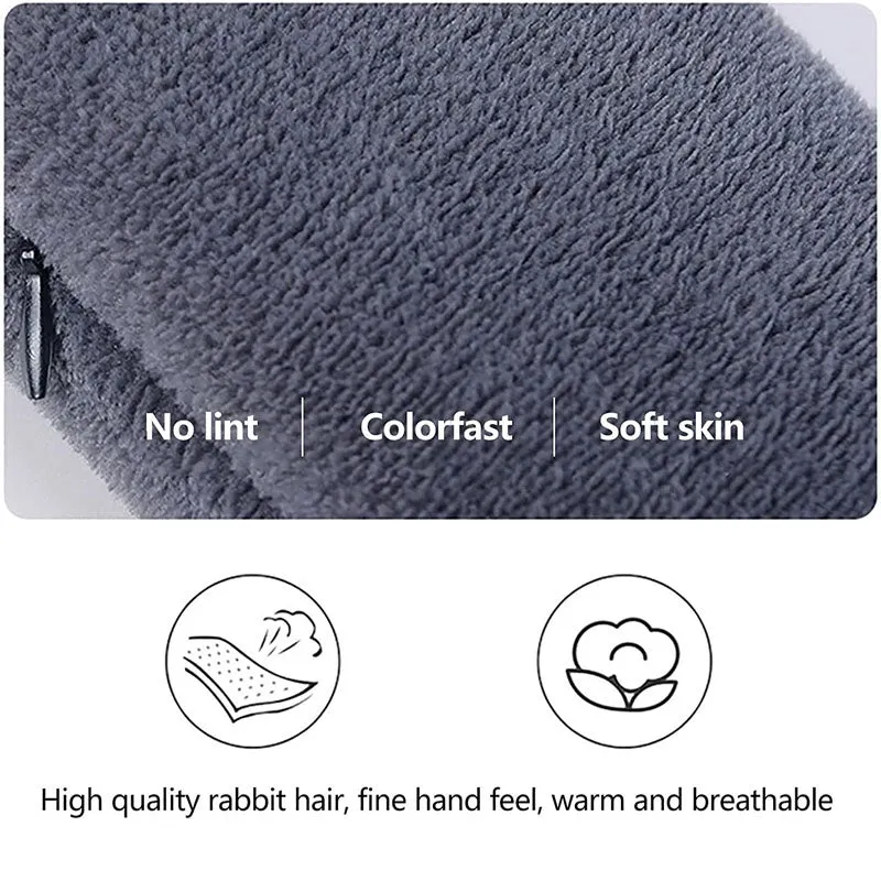 Electric Heated USB Neck Heat Pad Fluffy Fur Collar Cozy Shawl Scarf