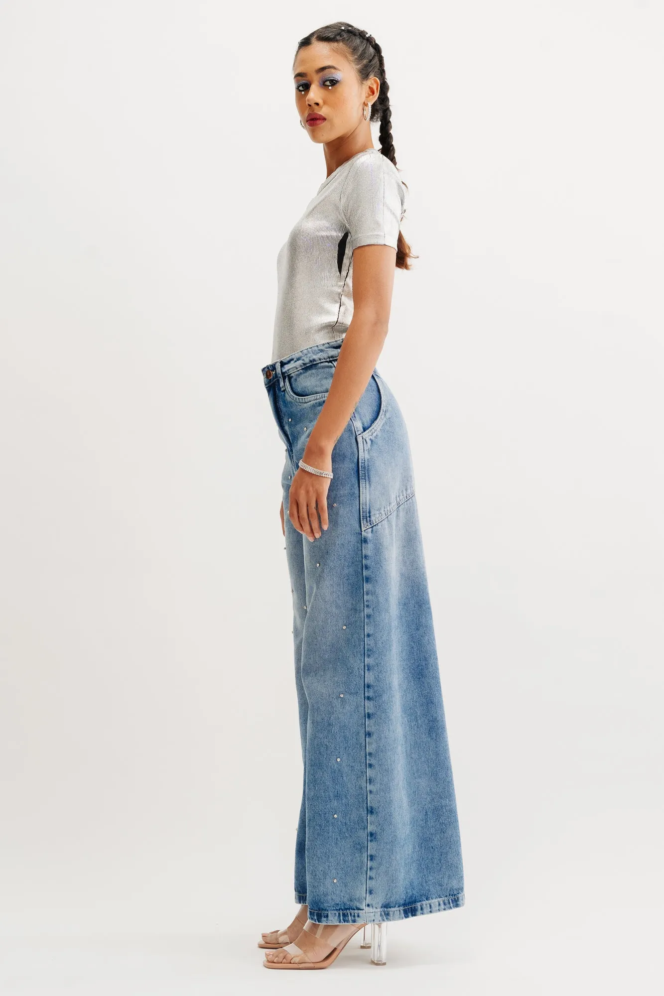 Embezzled Flare Jeans