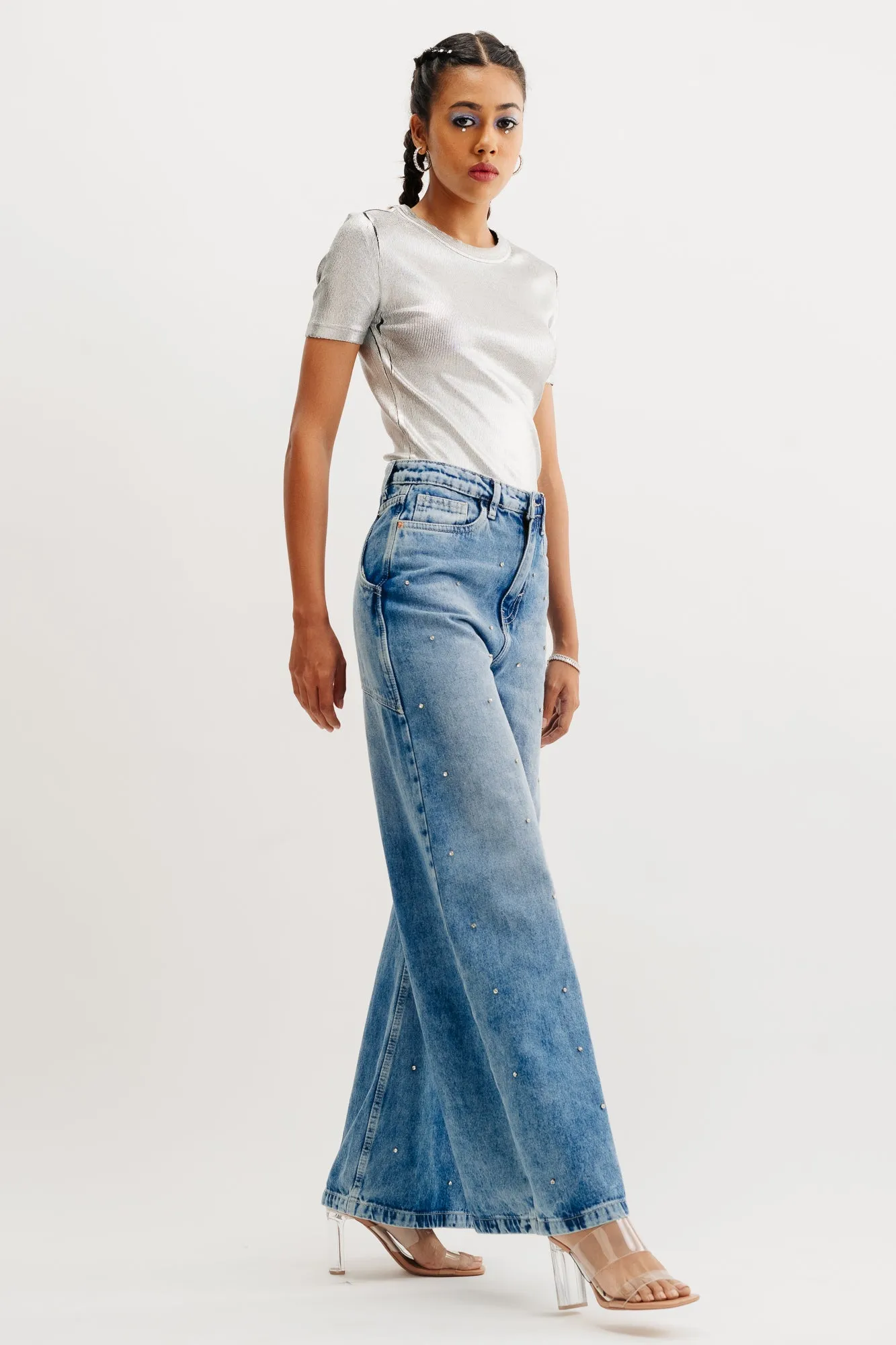Embezzled Flare Jeans