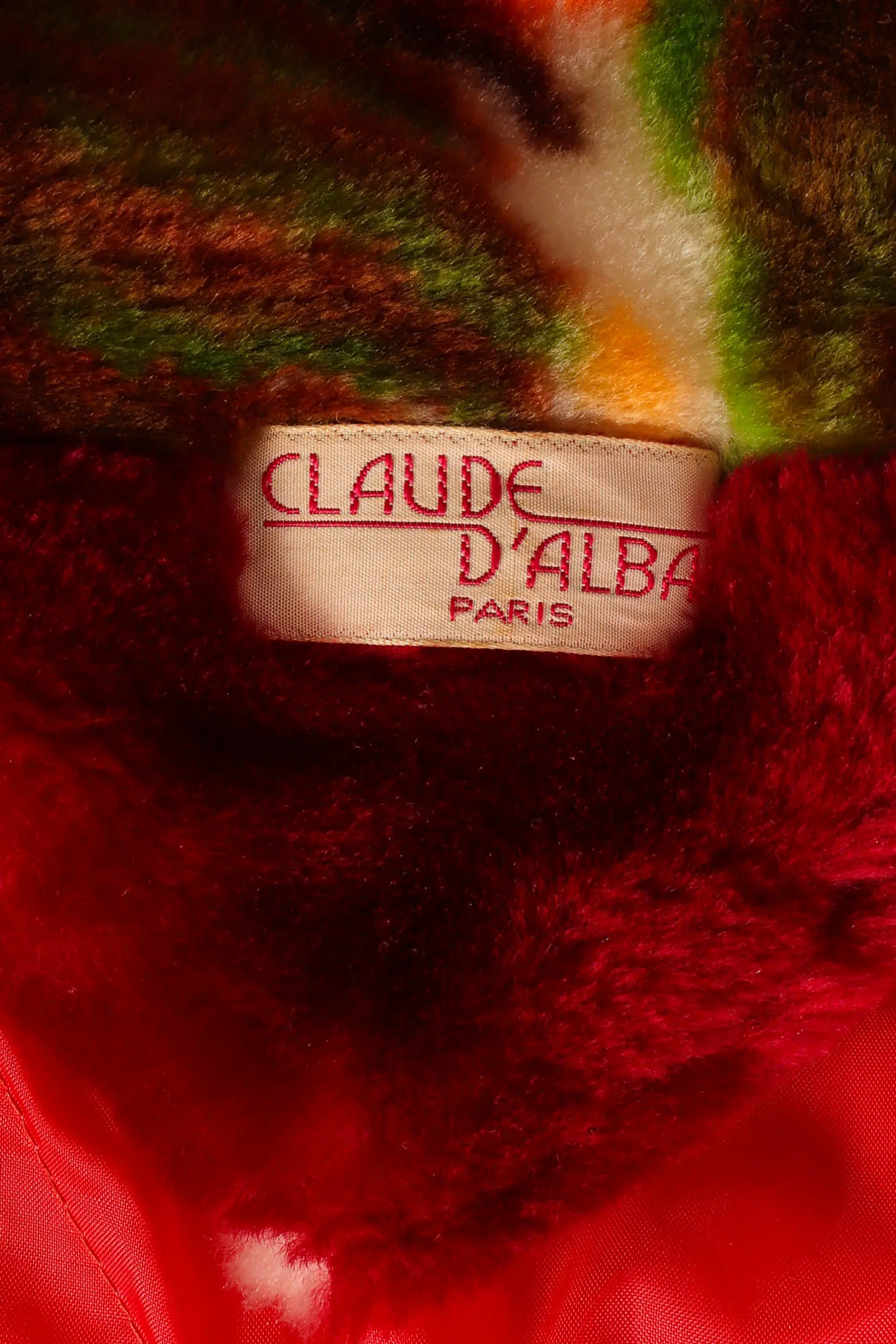 Floral Faux Fur Fleece Coat