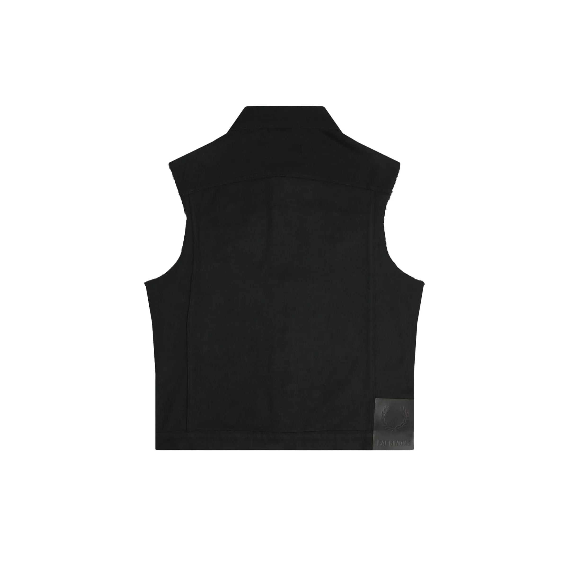 Fred Perry x Raf Simons Denim Gilet Black
