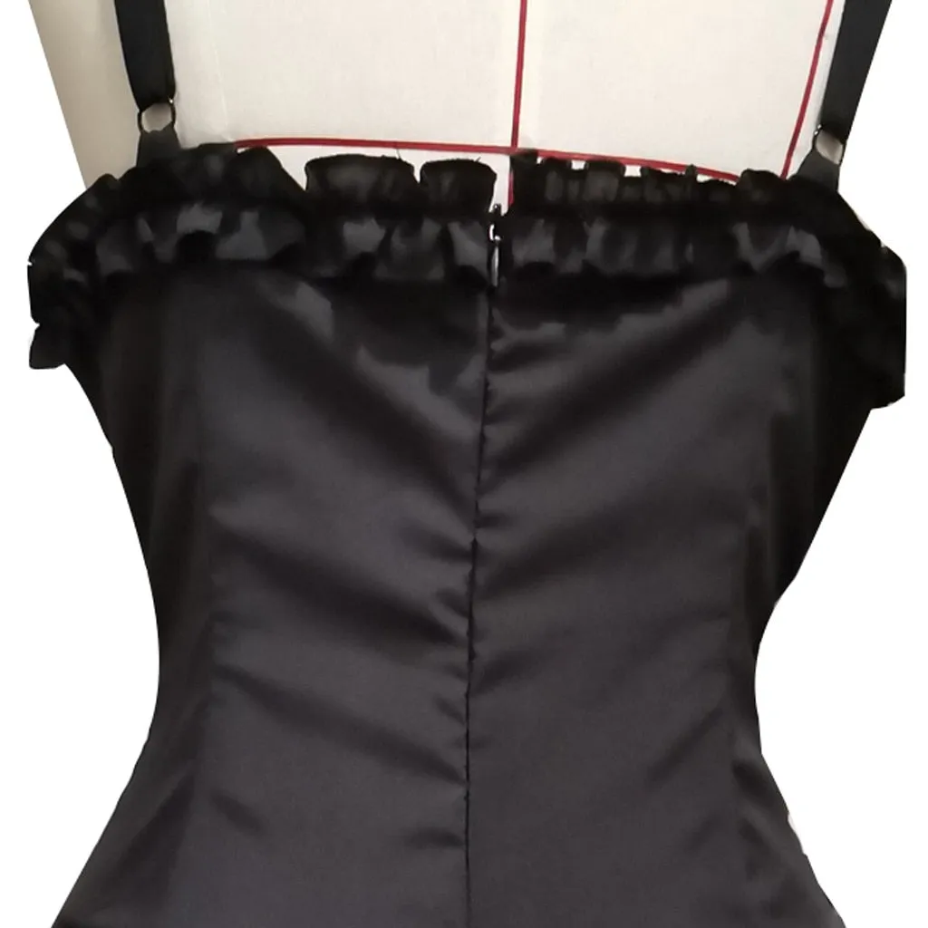 Funki Buys | Dresses | Women's Gothic Lace Up Victorian Dress