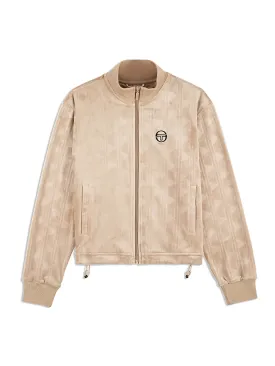 Gabrisa Velour Track Jacket- Humus