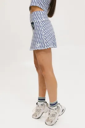 George Skirt - Indigo/White FA