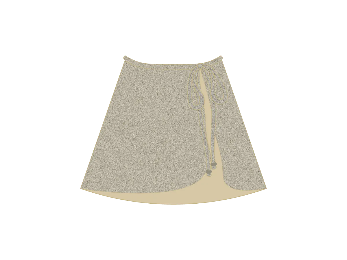 Hearth Shimmer Wrap Skirt