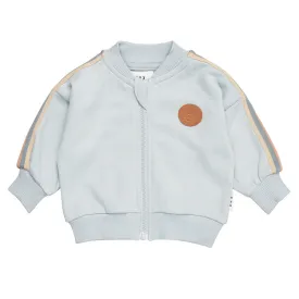 Huxbaby Stripe Retro Track Jacket - Dusty Sky