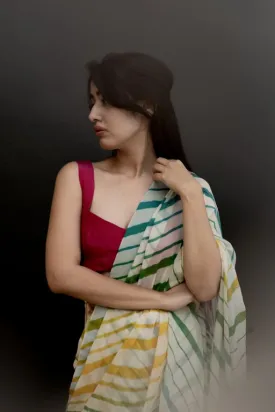 Kesar Leheriya Saree