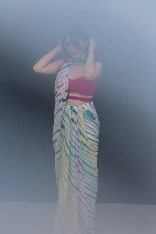 Kesar Leheriya Saree