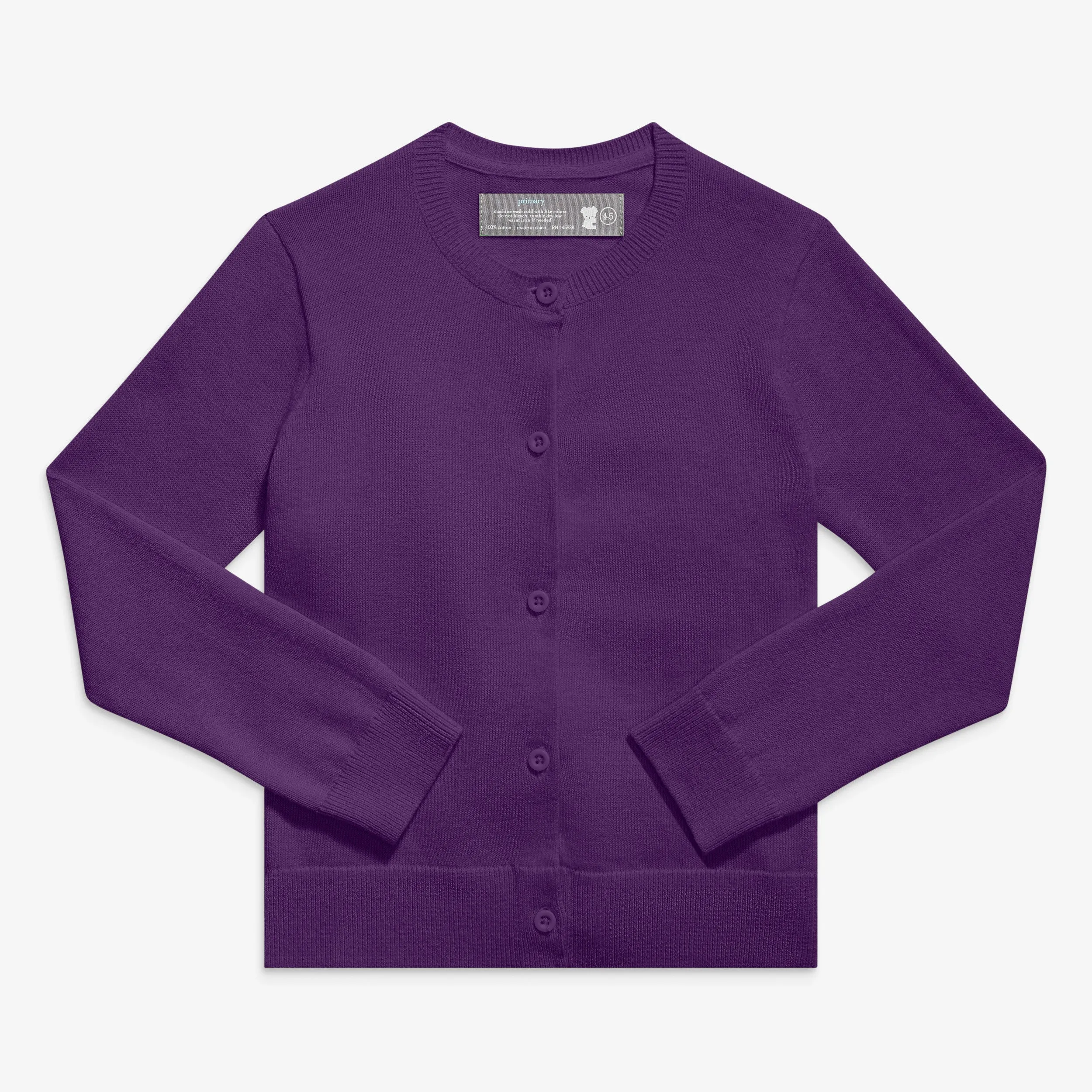 Kids cotton cardigan in seasonal colors