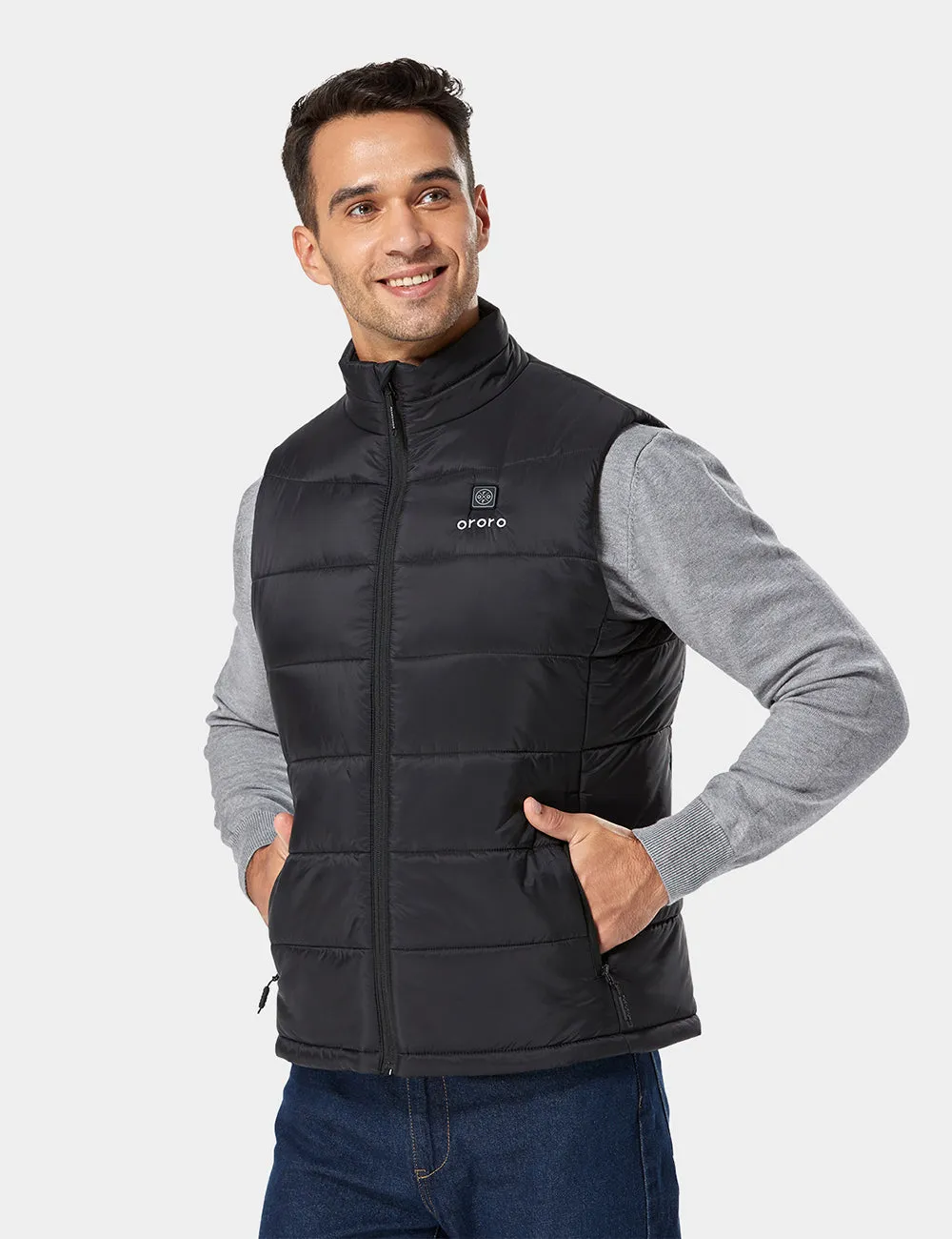 Men's Classic Heated Gilet - Black / Grey