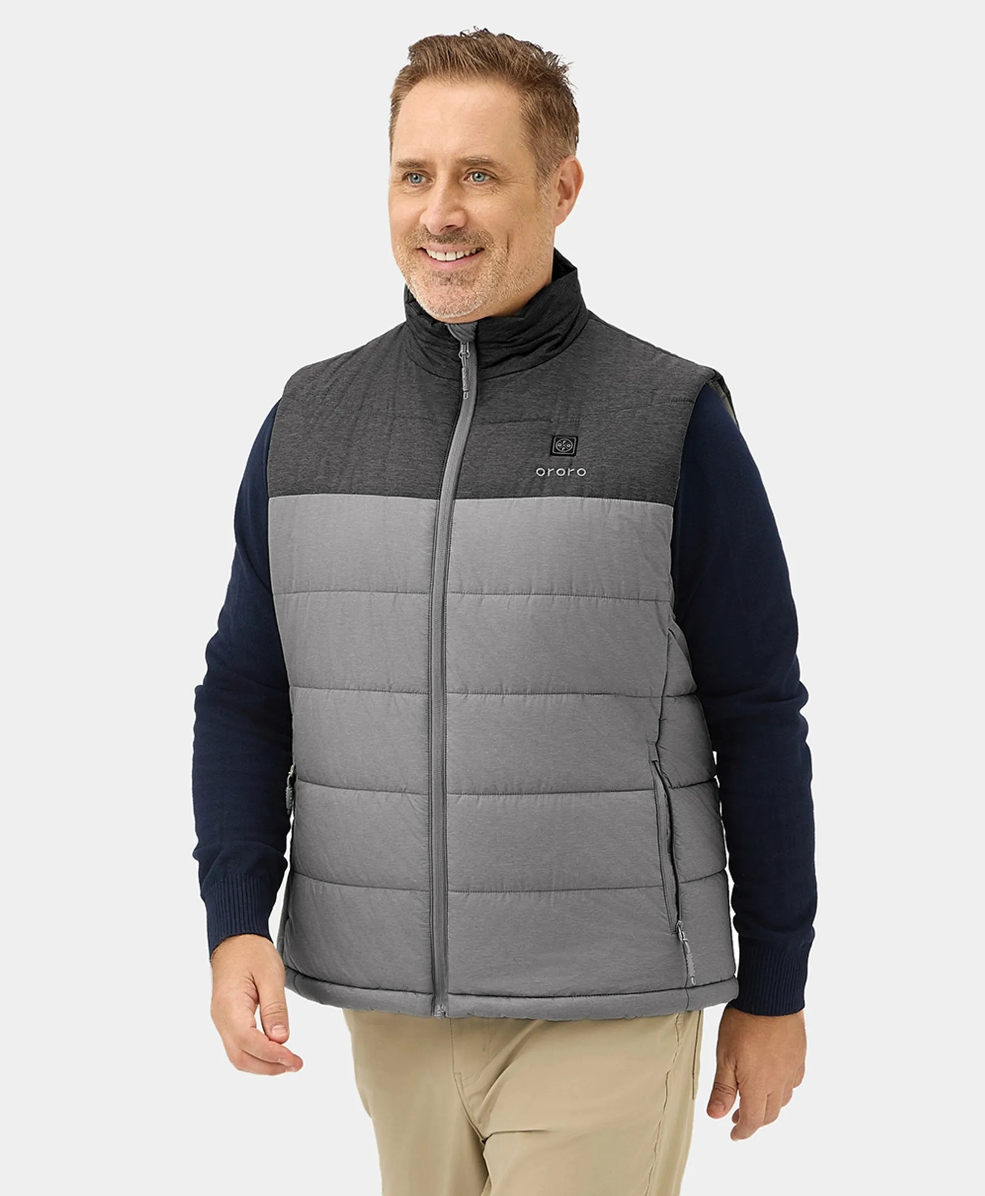 Men's Classic Heated Gilet - Black / Grey