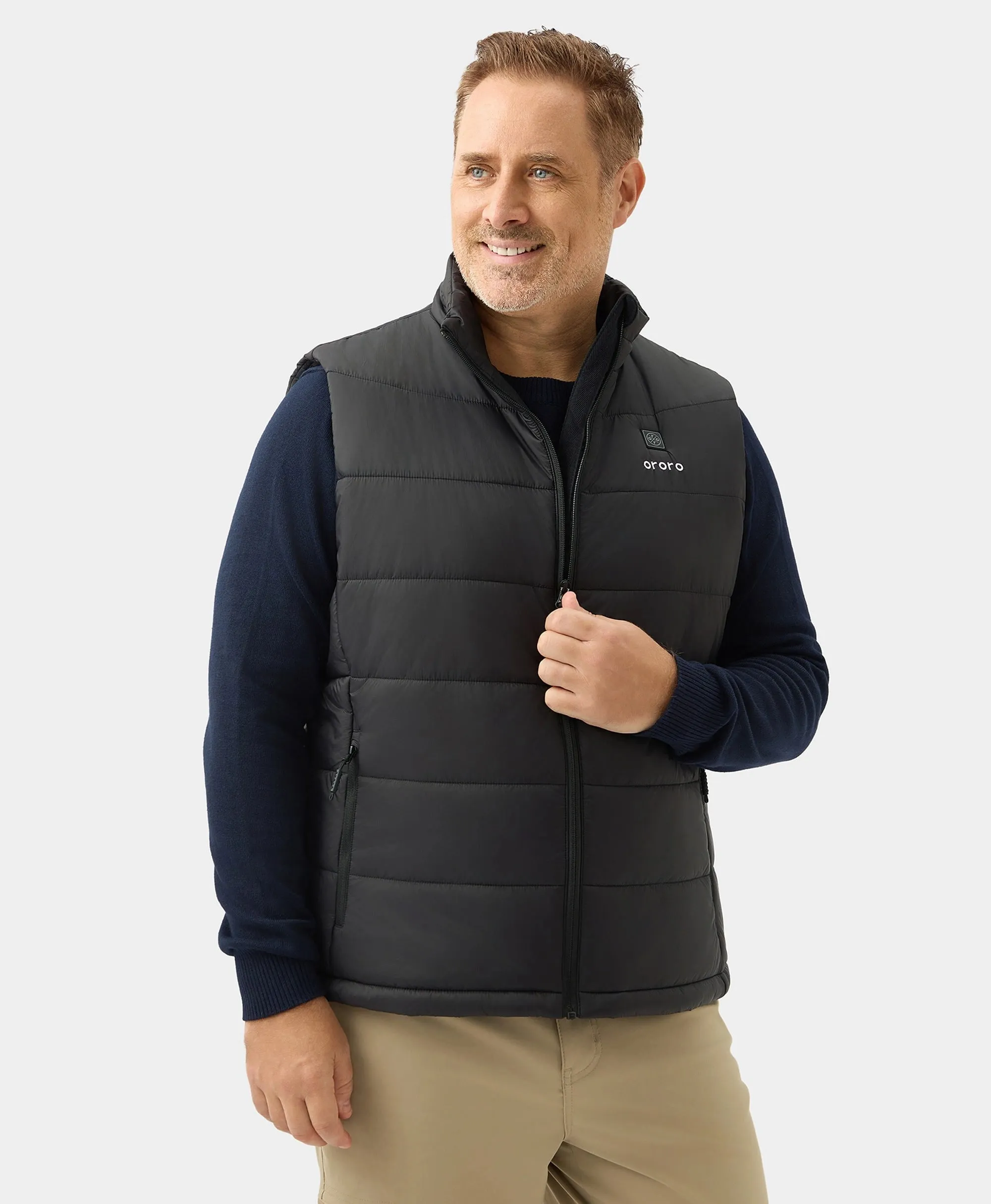 Men's Classic Heated Gilet - Black / Grey