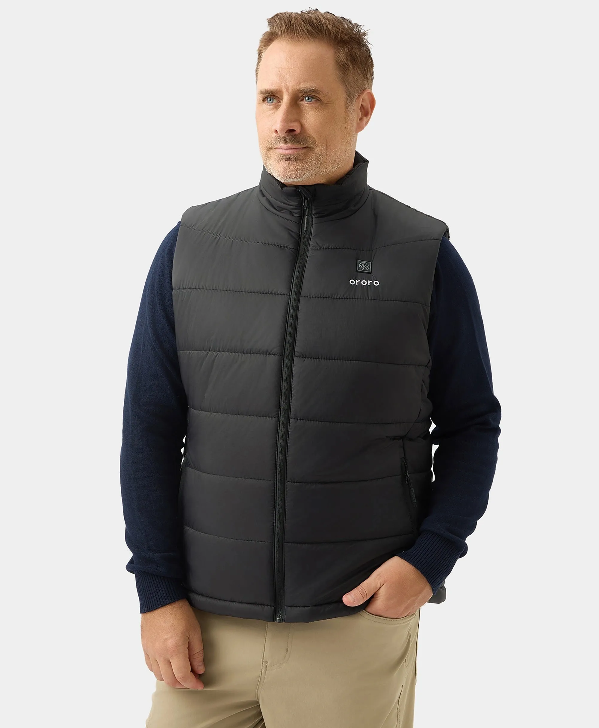 Men's Classic Heated Gilet - Black / Grey