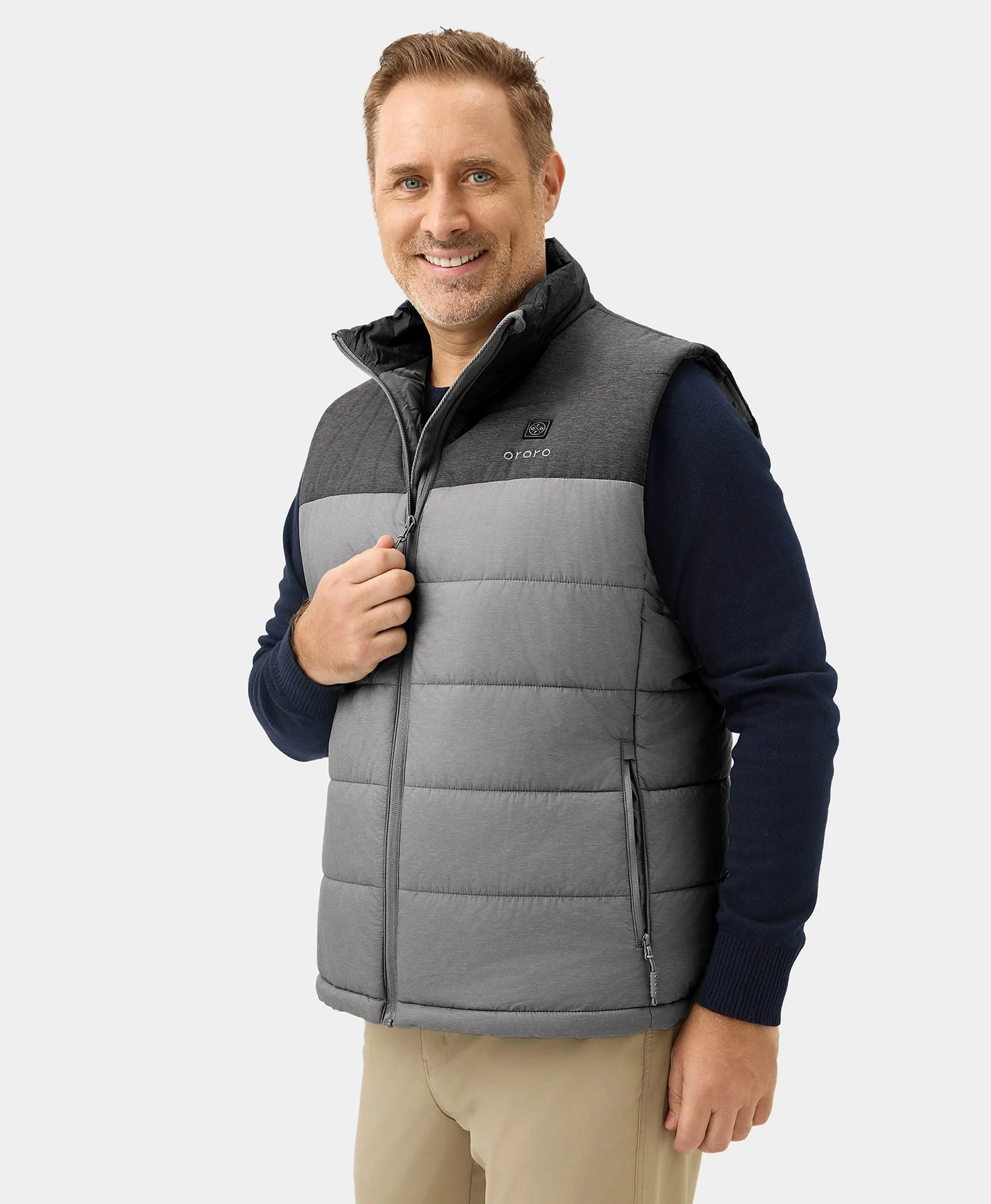 Men's Classic Heated Gilet - Black / Grey