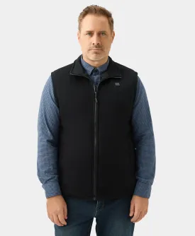 Men's Heated Fleece Gilet - Black