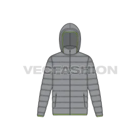 Mens Hooded Puffer Jacket