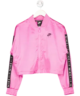 Nike Pink Air Track Satin Jacket UK S
