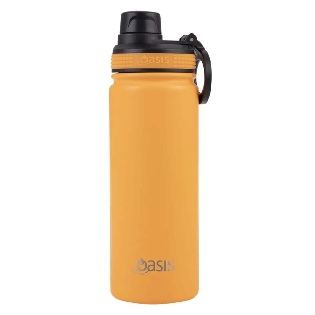 Oasis S/s Double Wall Insulated "challenger" Sports Bottle W/ Screw Cap 550ml - Neon Orange