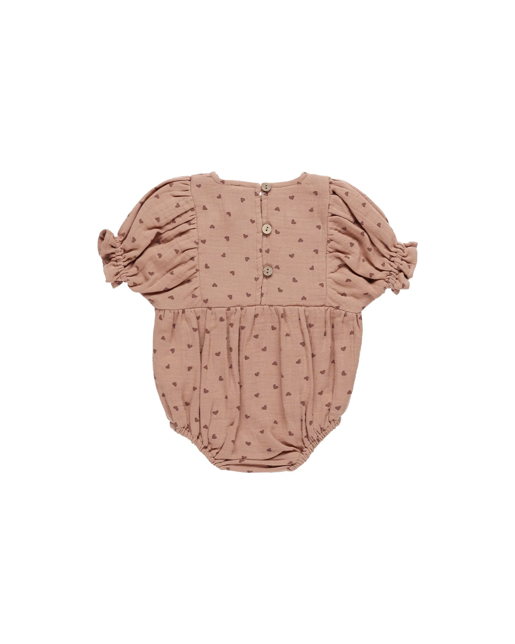 Quincy Mae Cosette Romper - Hearts