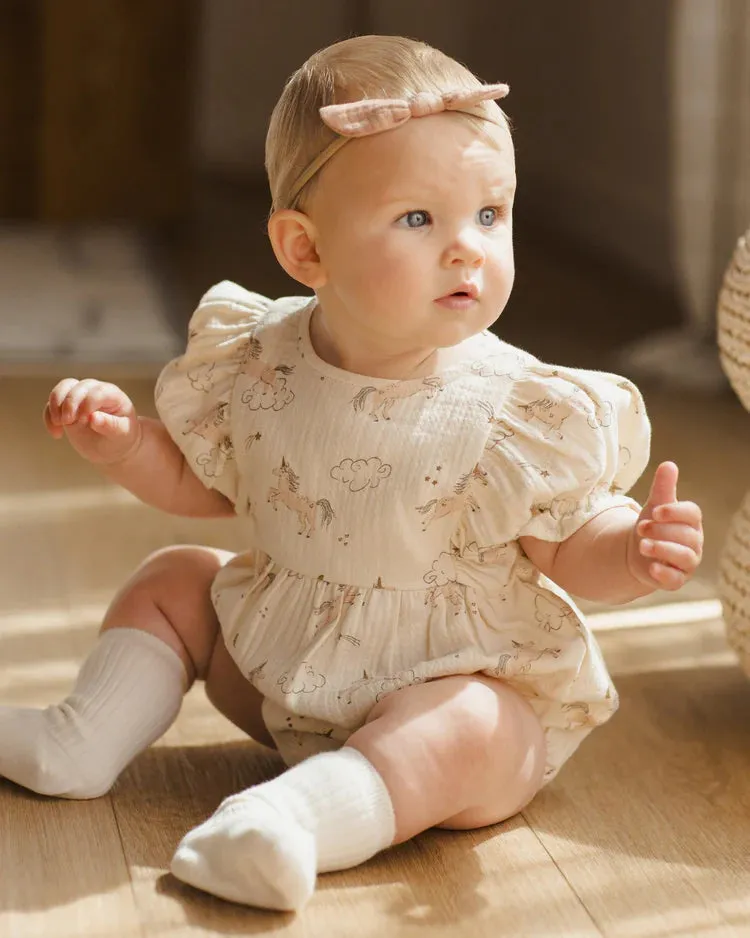 Quincy Mae - Cosette Romper (Unicorn)