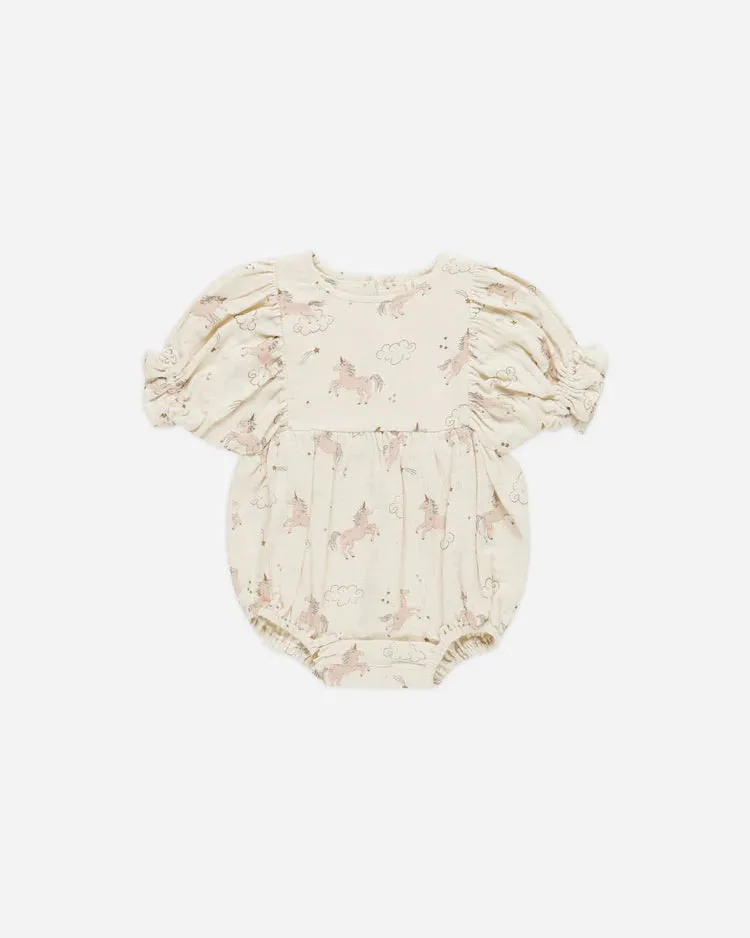 Quincy Mae - Cosette Romper (Unicorn)