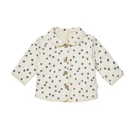 Quincy Mae Quilted Jacket - Navy Dot