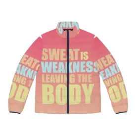 "Sweat-Proof Puffer Jacket: Conquer Fitness Like a 'Space Force' General"